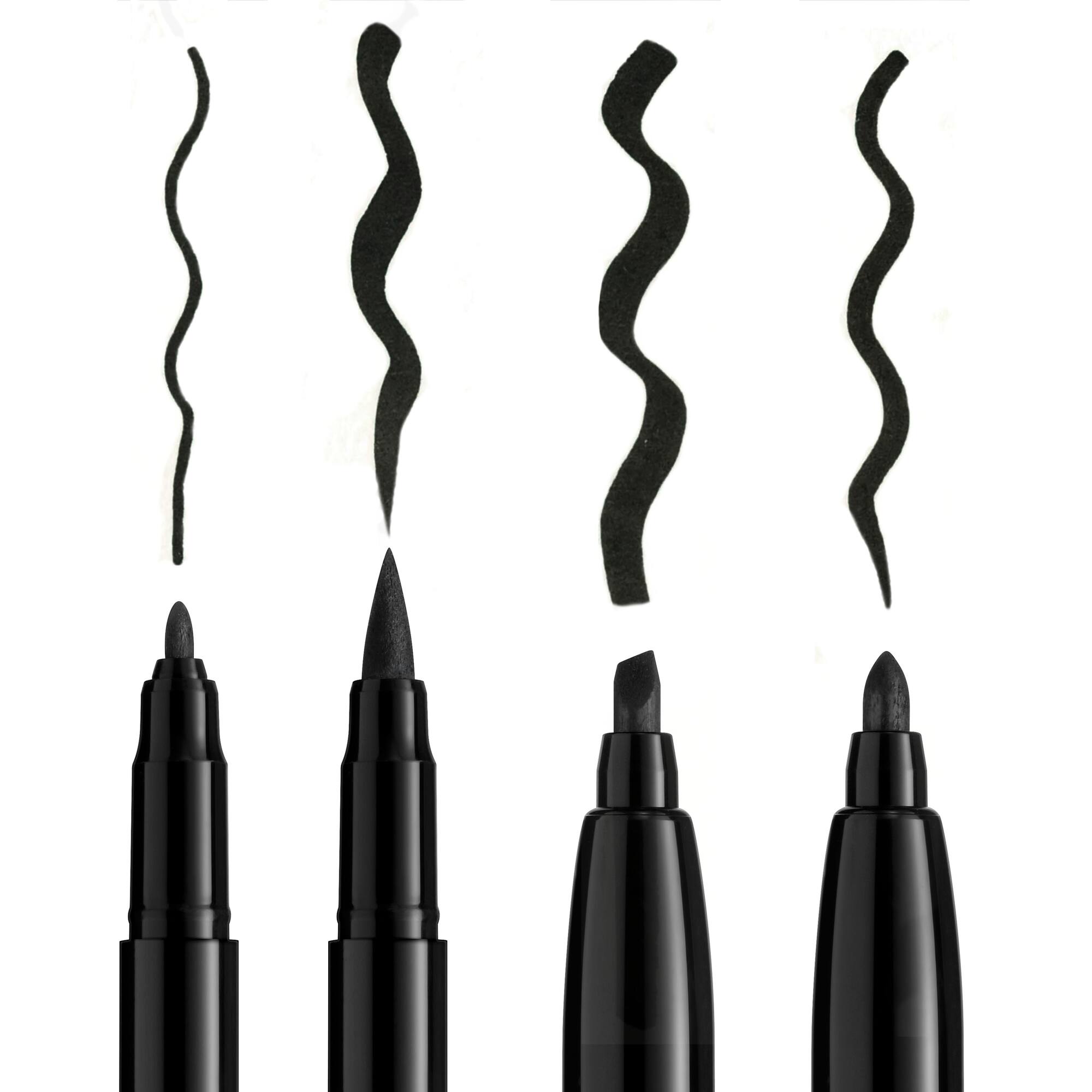 12 Packs: 4 ct. (48 total) Black Permanent Fabric Ink Markers by Make Market®